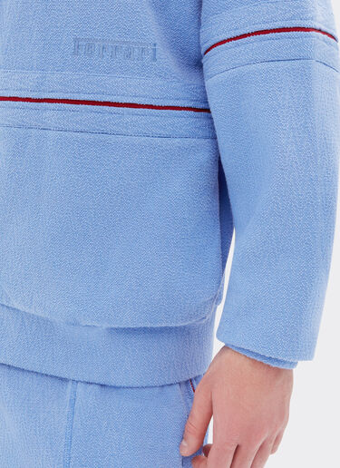 Ferrari Full zip Japanese fleece sweatshirt Oxford Blue 51017f
