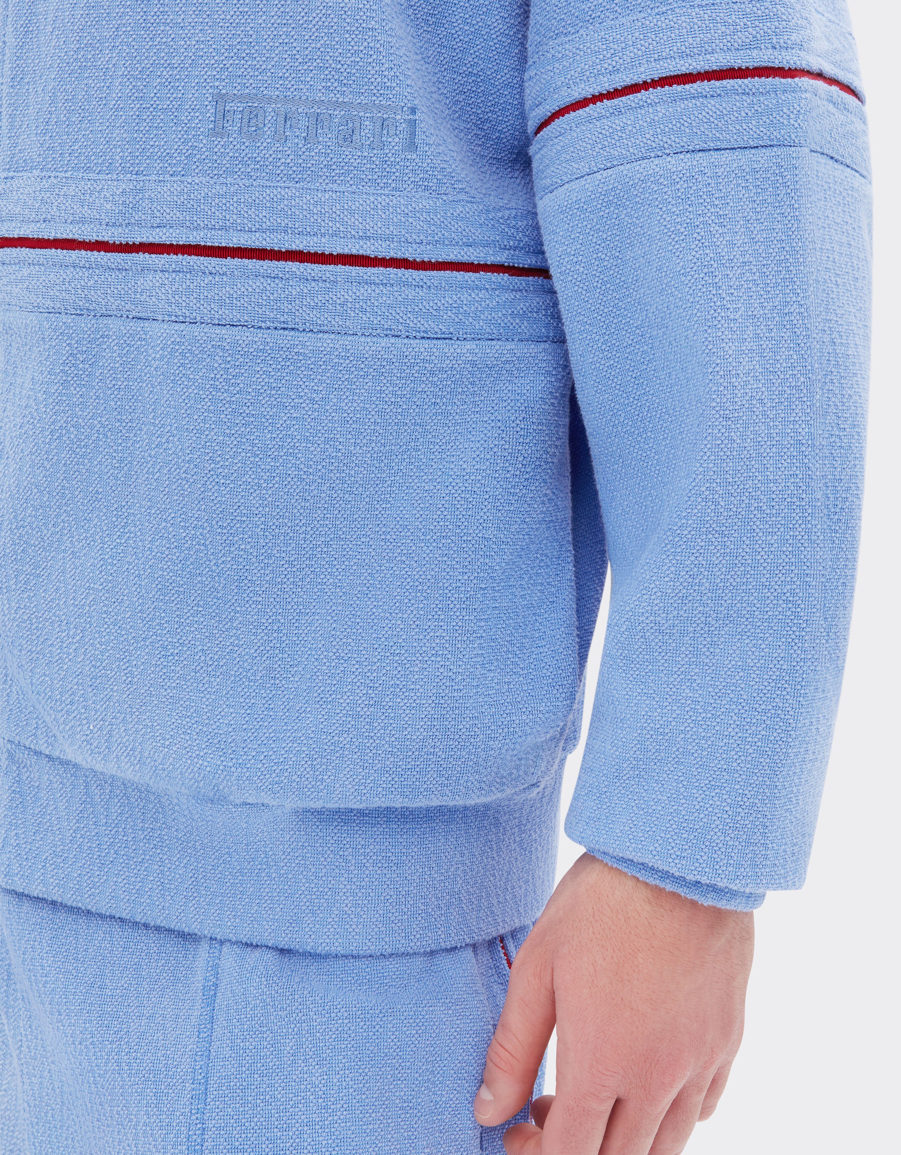 Ferrari Full zip Japanese fleece sweatshirt Oxford Blue 51017f