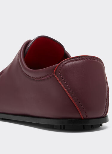 Ferrari Chaussure derby en cuir Acajou 49159f