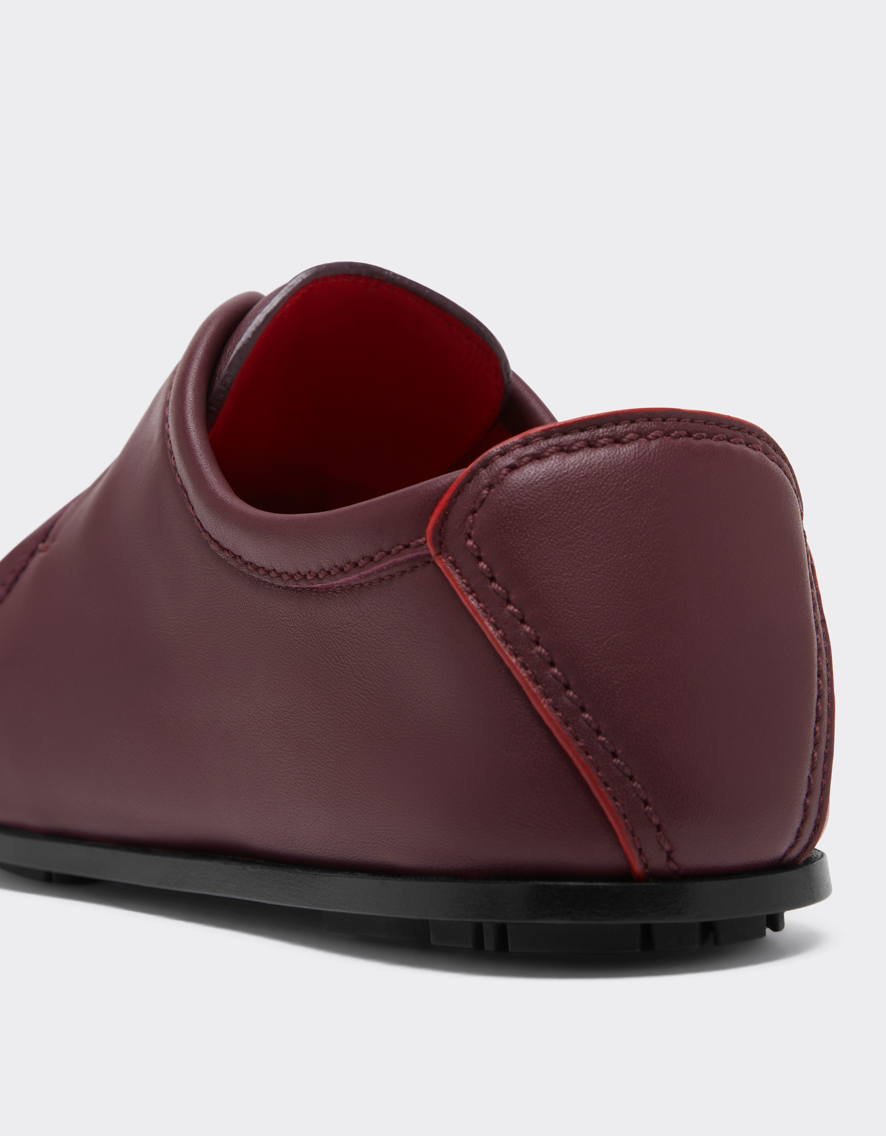 Ferrari Chaussure derby en cuir Acajou 49159f