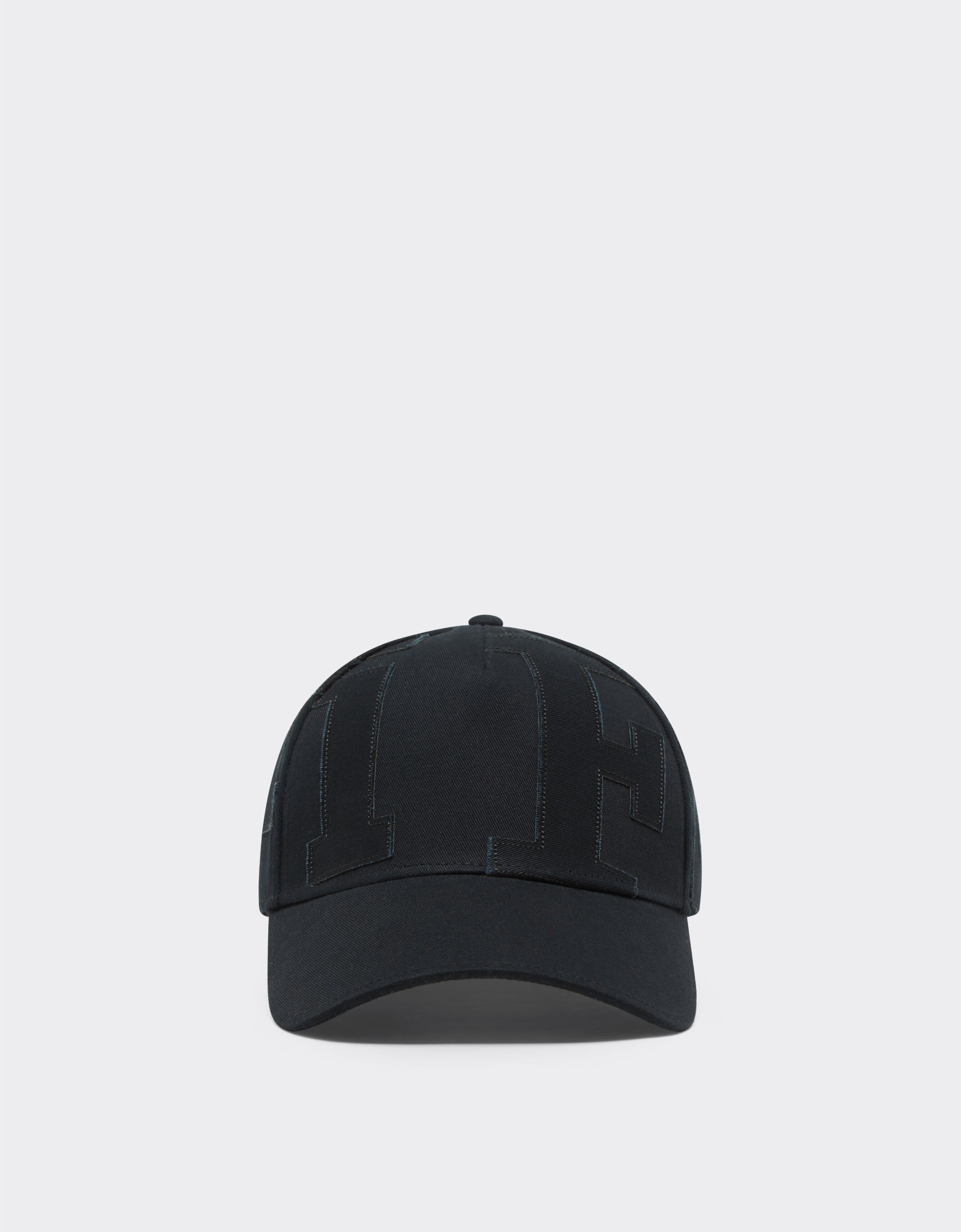 Ferrari Baseball cap with maxi Ferrari embroidery Black 21581f