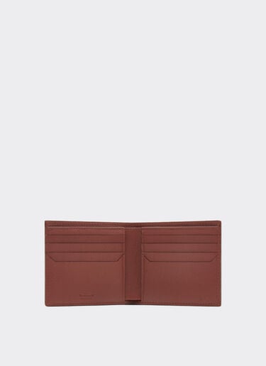 Faltbare Geldbörse aus Leder mit Livree-Motiv Ferrari Faltbare Geldbörse aus Leder mit Livree-Motiv Espresso 49225f