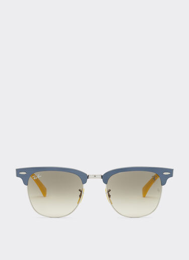 Ferrari Ray-Ban for Scuderia Ferrari RB3807M in blue metal with grey gradient lens Blu Scozia F1513f