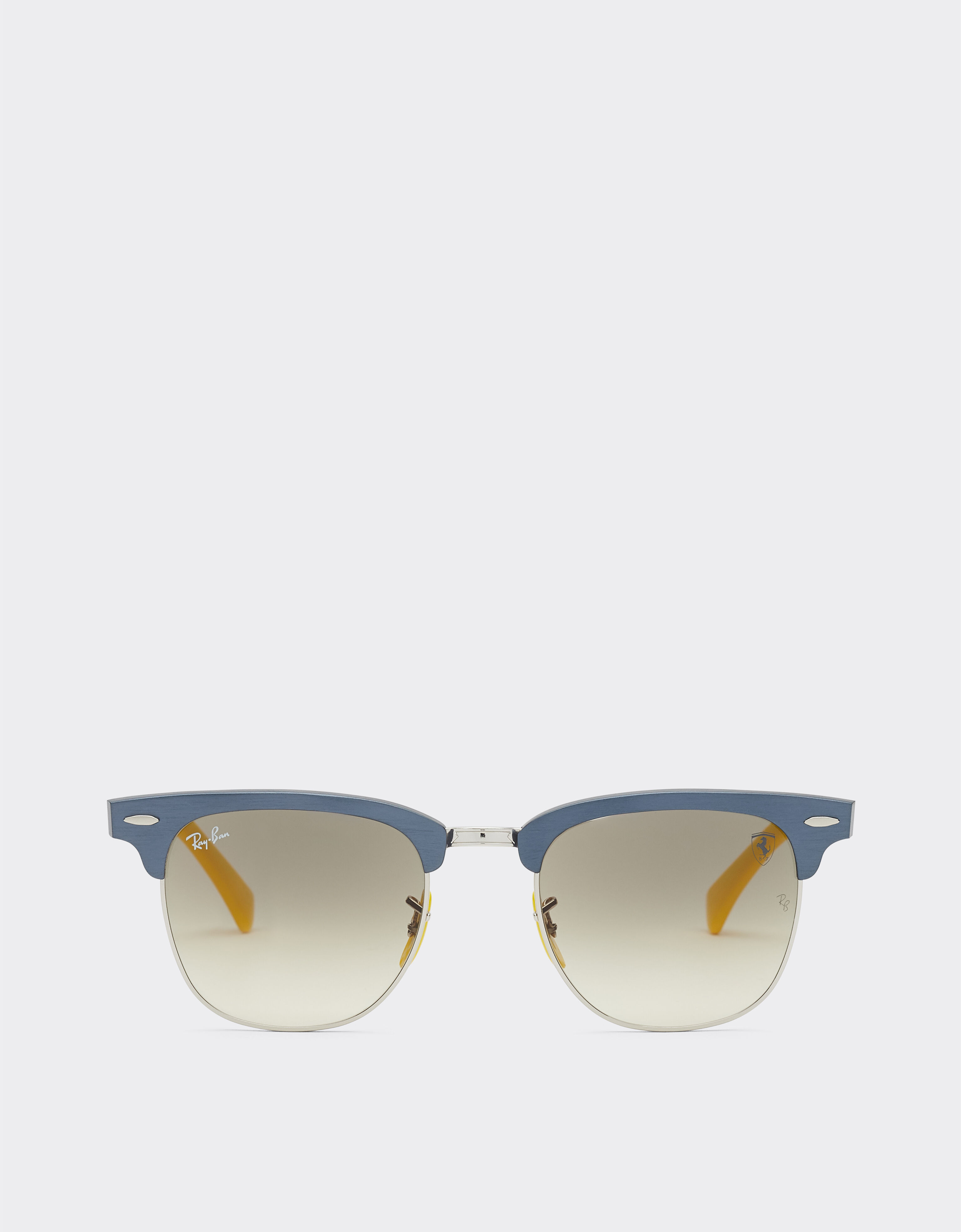 Ferrari Ray-Ban for Scuderia Ferrari RB3807M in blue metal with grey gradient lens Blu Scozia F1513f