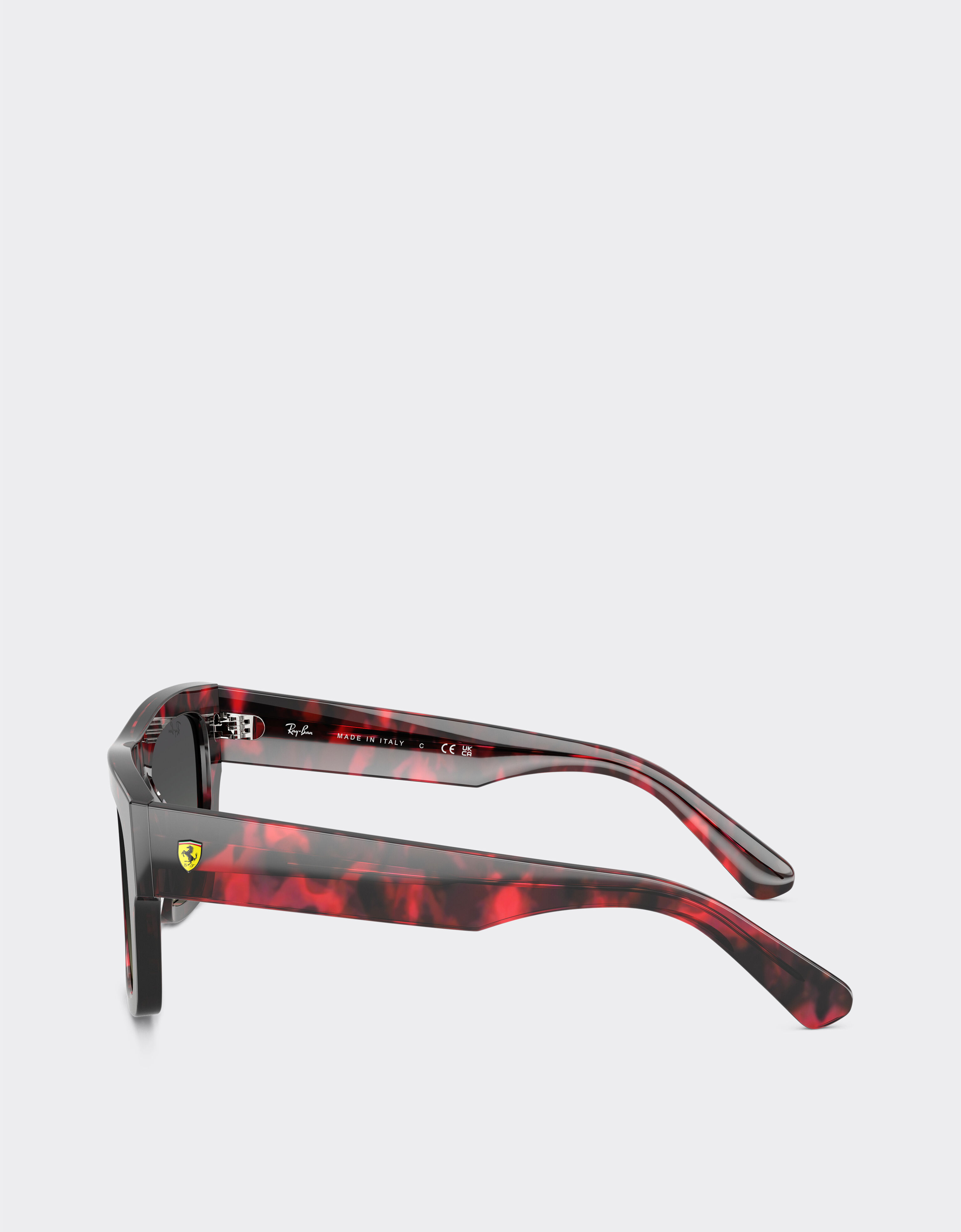 Ferrari Ray-Ban for Scuderia Ferrari RB2217M in havana red acetate with gradient grey lenses Racing red LA013f