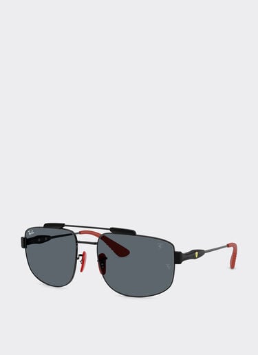 Ferrari Ray-Ban pour Scuderia Ferrari RB3789M en métal noir avec verres bleus Nero LA0JNf