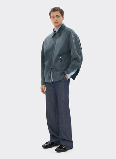 Ferrari Shearling overshirt jacket Peacock 22580f