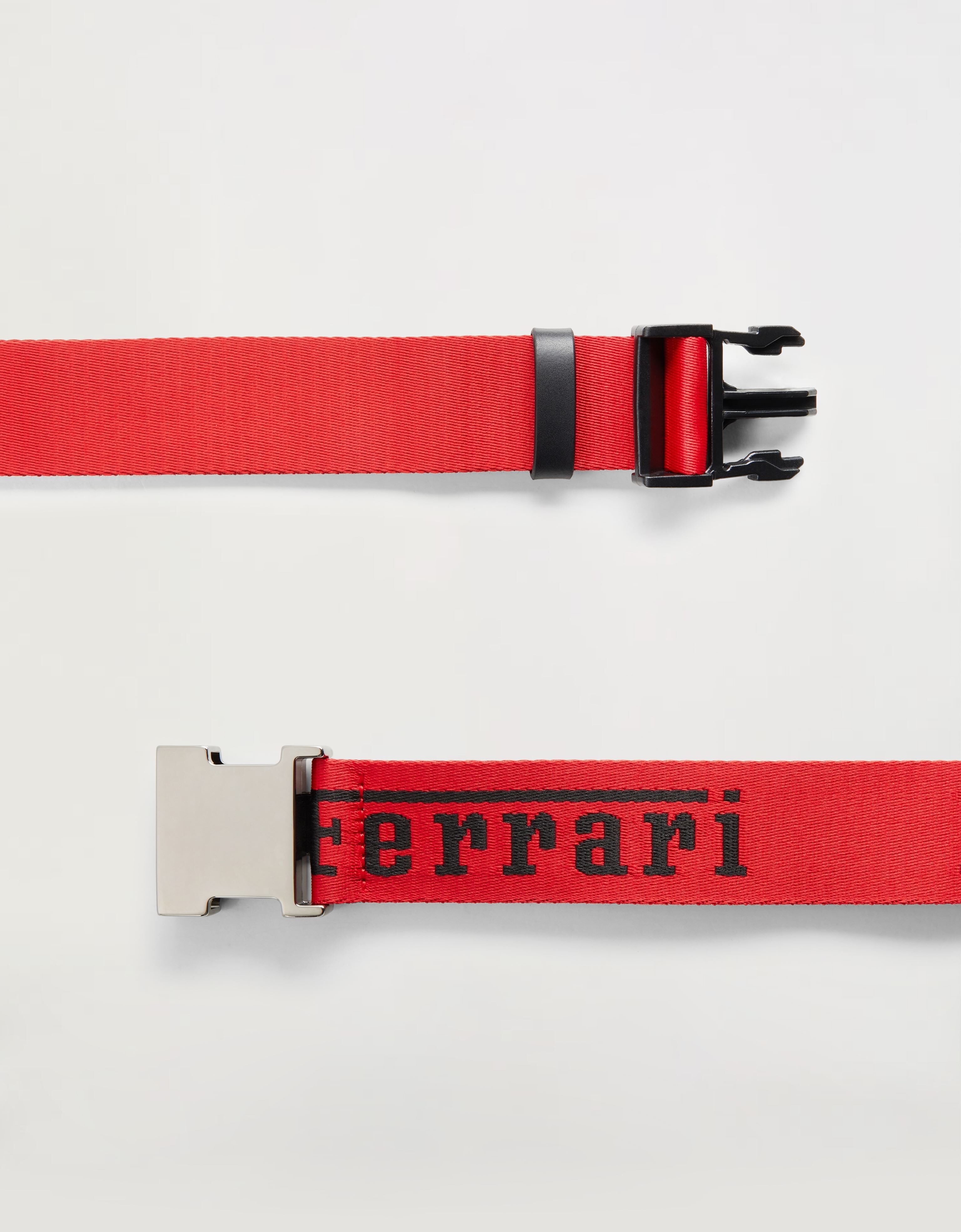 Ferrari Gürtel aus Textilband mit Ferrari-Logo Rosso Corsa 20017f