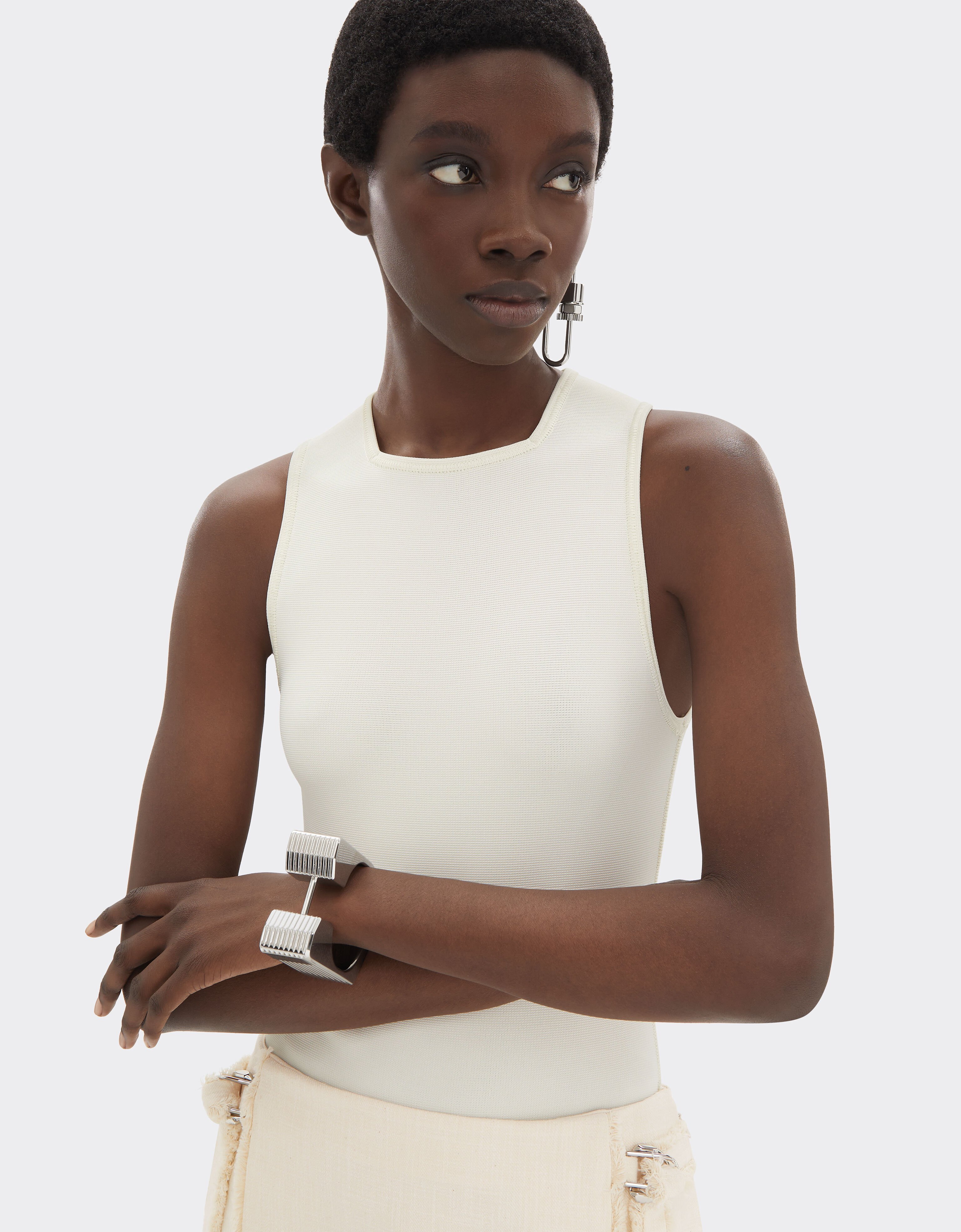 Ferrari Textured metal bracelet Cromo Lucido 51339f