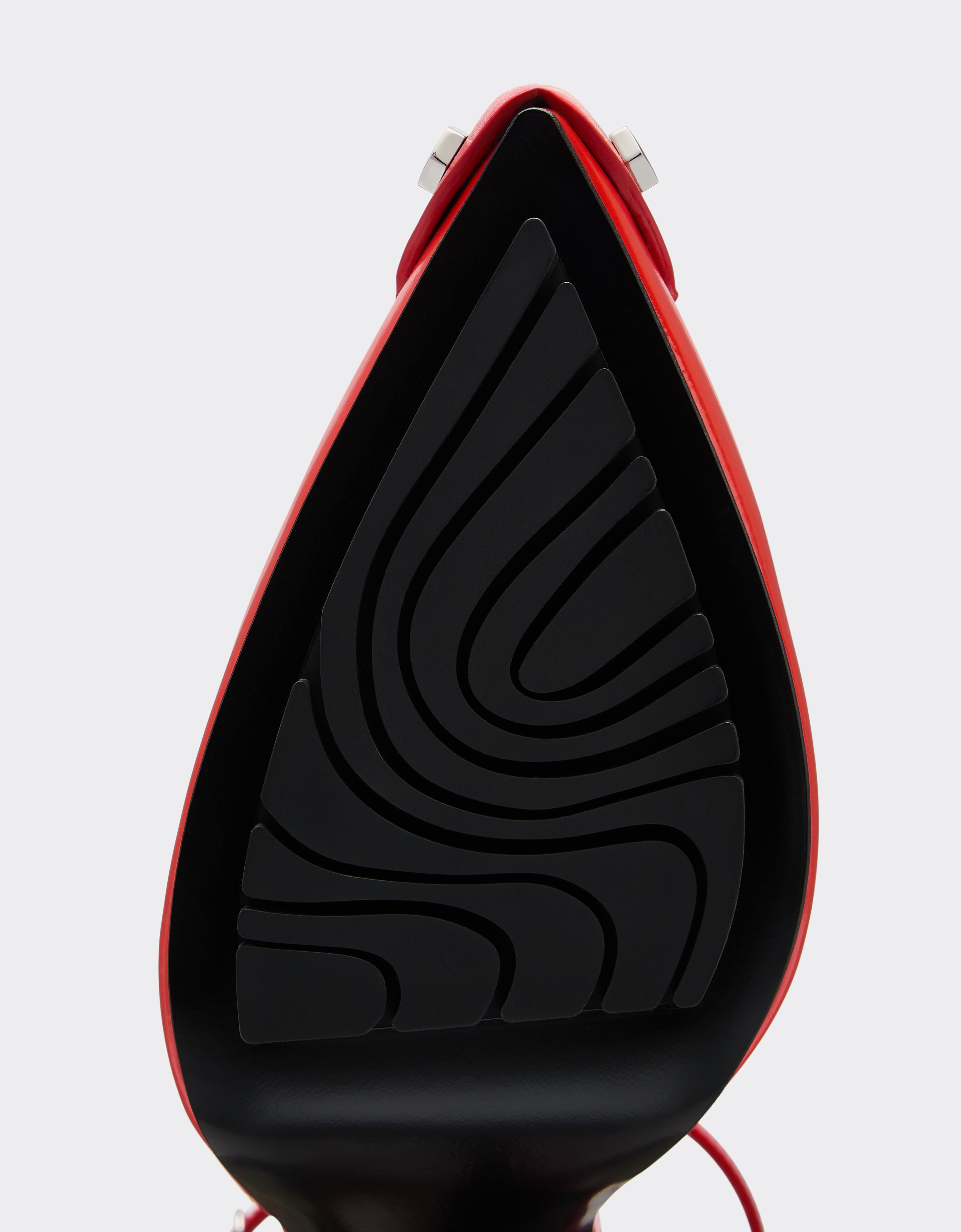 Ferrari Zapato de salón de piel cepillada Rosso Dino 22127f