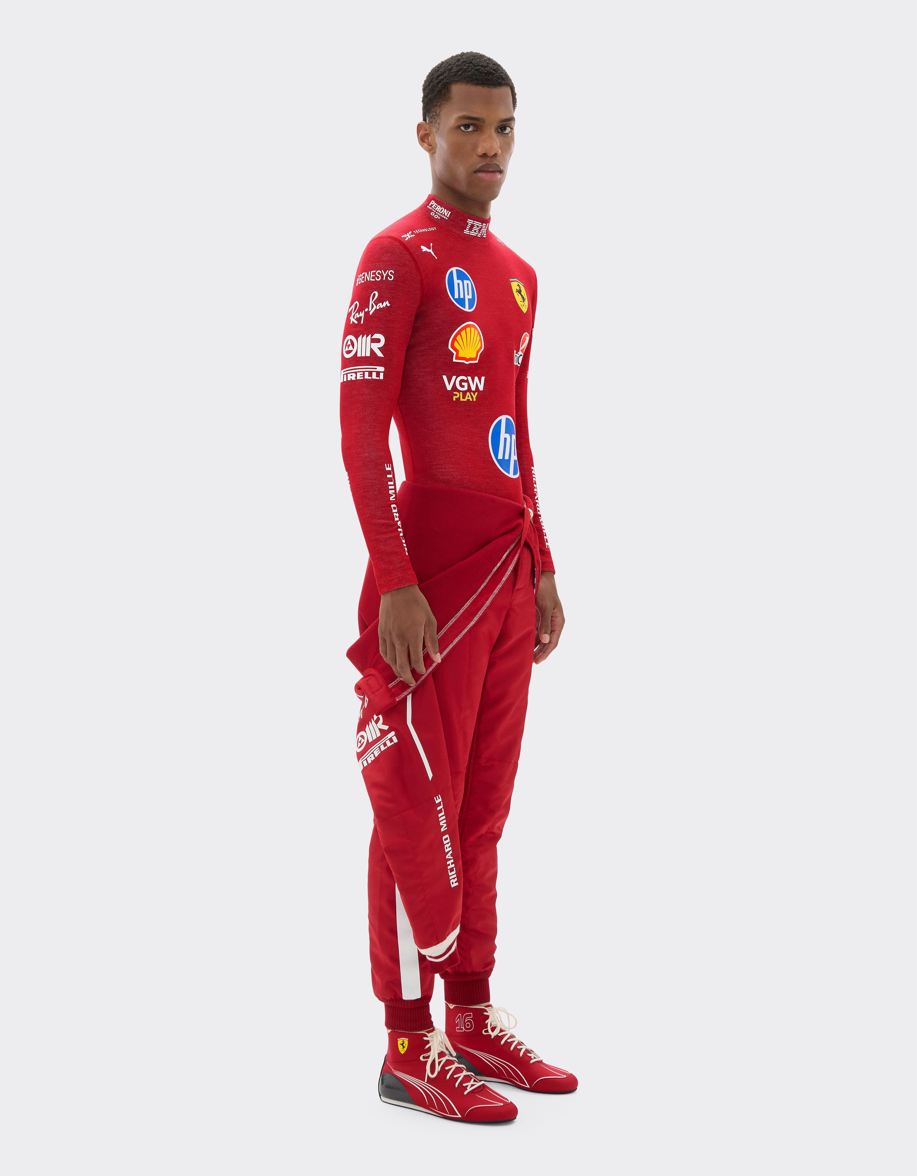 Ferrari Charles Leclerc Puma racing undersuit for Scuderia Ferrari Red LA08Of