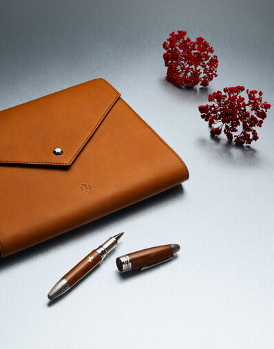 Ferrari Montblanc Meisterstück Grandes Maestros Ferrari Tailor Made Clásico Edición Especial biros Marrón oscuro F1600f