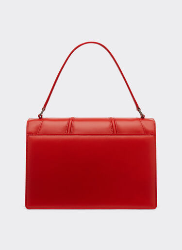 Ferrari Crossbody bag in smooth leather with 3D motifs Rosso Dino 20324f