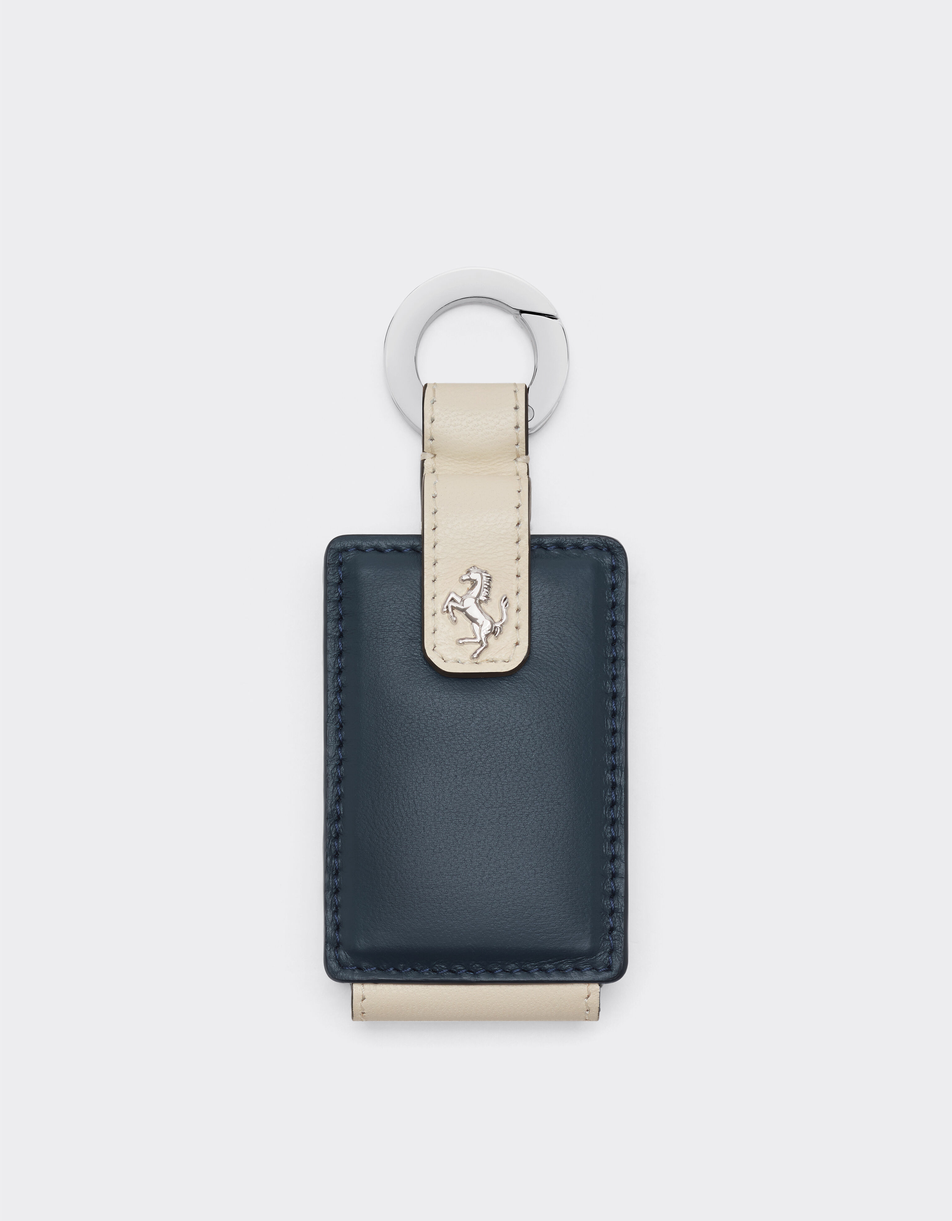 Ferrari Leather keyring for Amuleto key Ultramarine 50409f