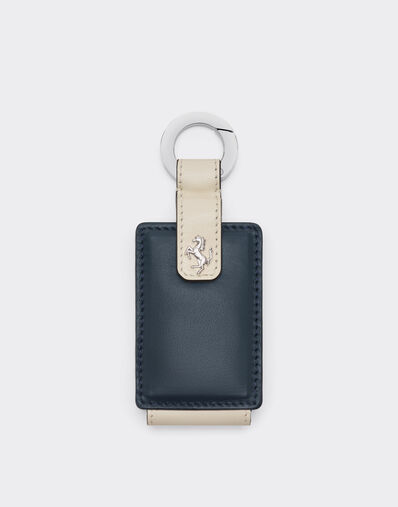 Ferrari Leather keyring for Amuleto key Ultramarine 50409f