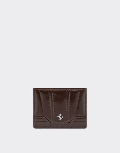 Ferrari Ferrari GT glossy leather card holder Espresso 49217f