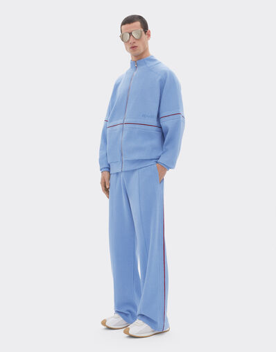 Ferrari Sweat-shirt zippé en molleton japonais Oxford Blue 51017f