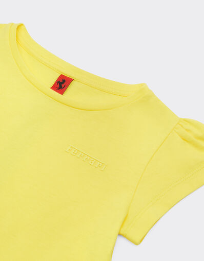 Ferrari Jersey dress with Ferrari logo Giallo Modena 22323fK