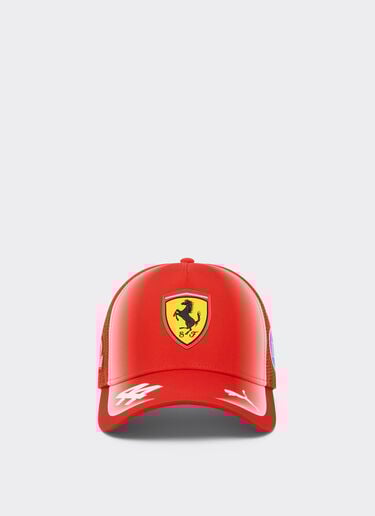 Ferrari Hamilton Replica 2026 PumaTrucker Cap for Scuderia Ferrari HP Rosso LA0HHf