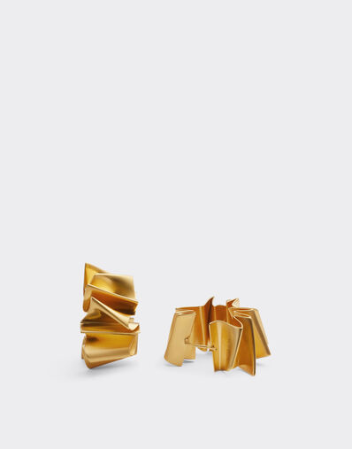 Ferrari Brass earrings with satin gold finish None 22071f