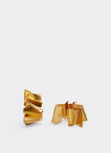Ferrari Brass earrings with satin gold finish None 22071f