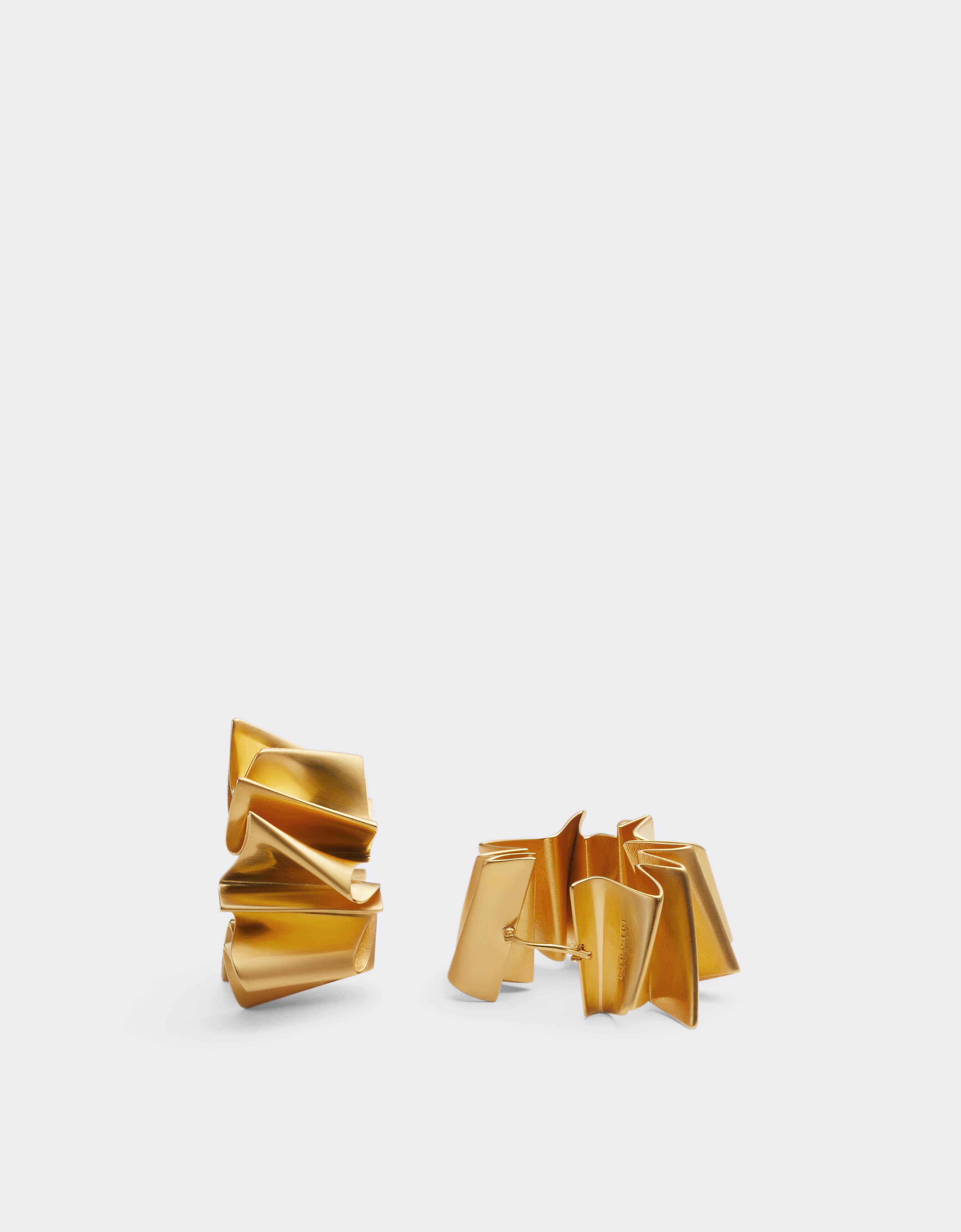 Ferrari Brass earrings with satin gold finish None 22071f