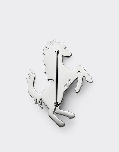Prancing Horse Rhinestone Brooch Ferrari Prancing Horse Rhinestone Brooch Silver CGWSP0001JU00005f