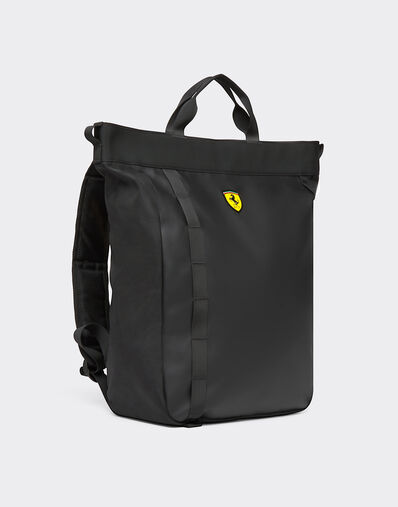  Tote backpack with Ferrari Scudetto Nero SBNBP0016HMM0032f