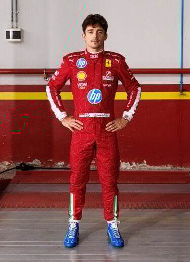 Puma for Scuderia Ferrari HP Charles Leclerc Monza 2025 racing suit Ferrari Puma for Scuderia Ferrari HP Charles Leclerc Monza 2025 racing suit Red LA0COf