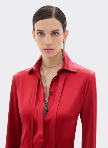 Ferrari Stretch satin mini dress Maison Red 49934f