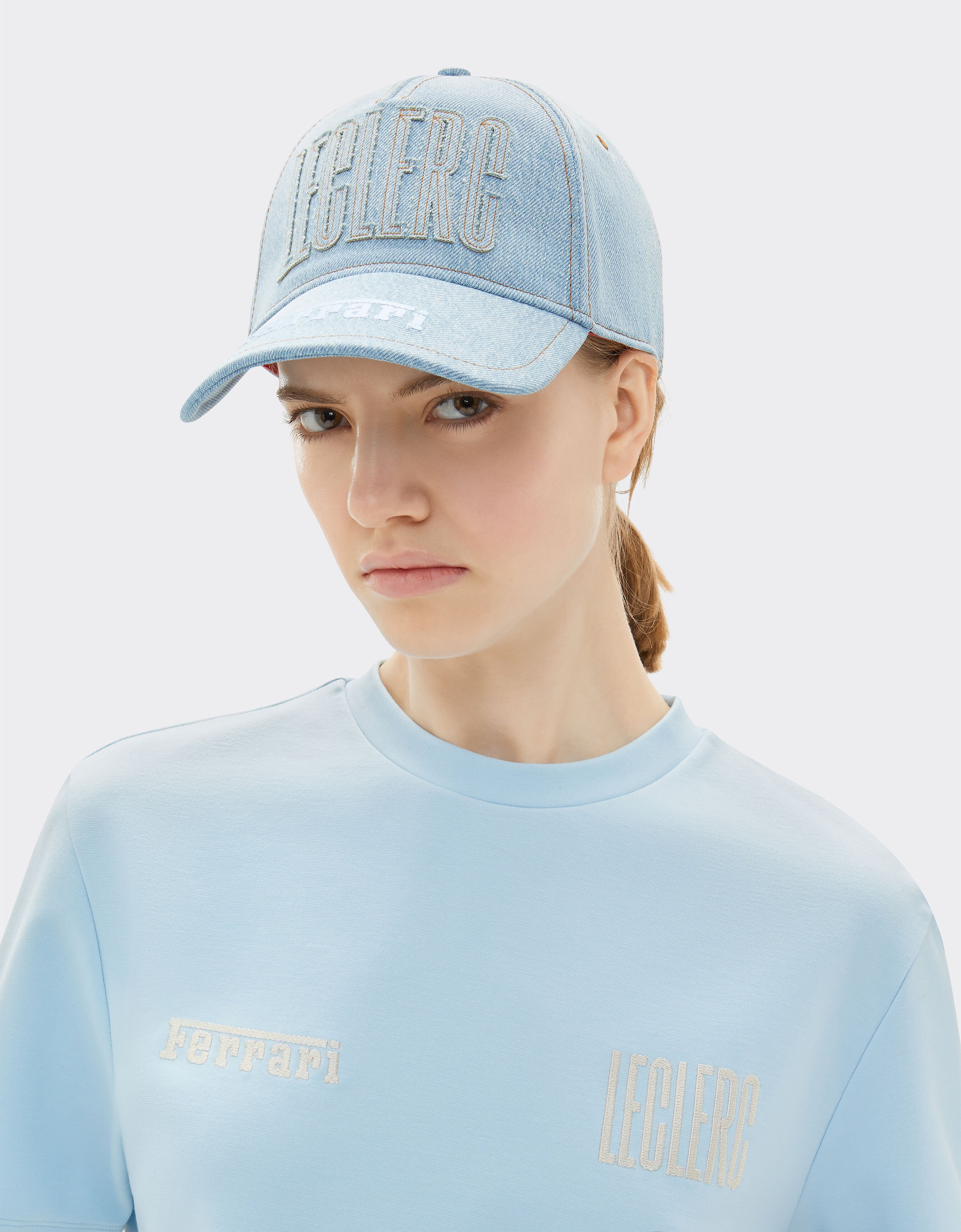 Ferrari Gorra vaquera Ferrari x Charles Leclerc Denim claro 22296f