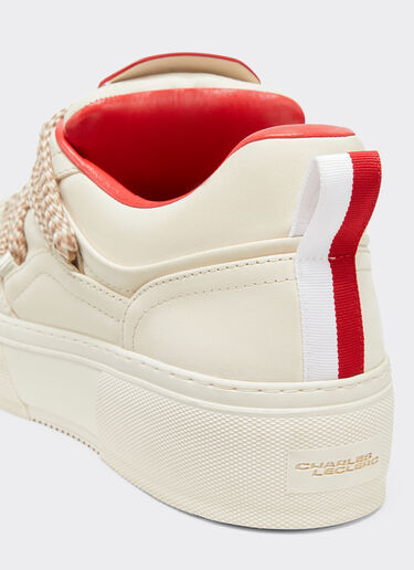 Ferrari Ferrari x Charles Leclerc low-top nubuck trainers Ecru 49186f
