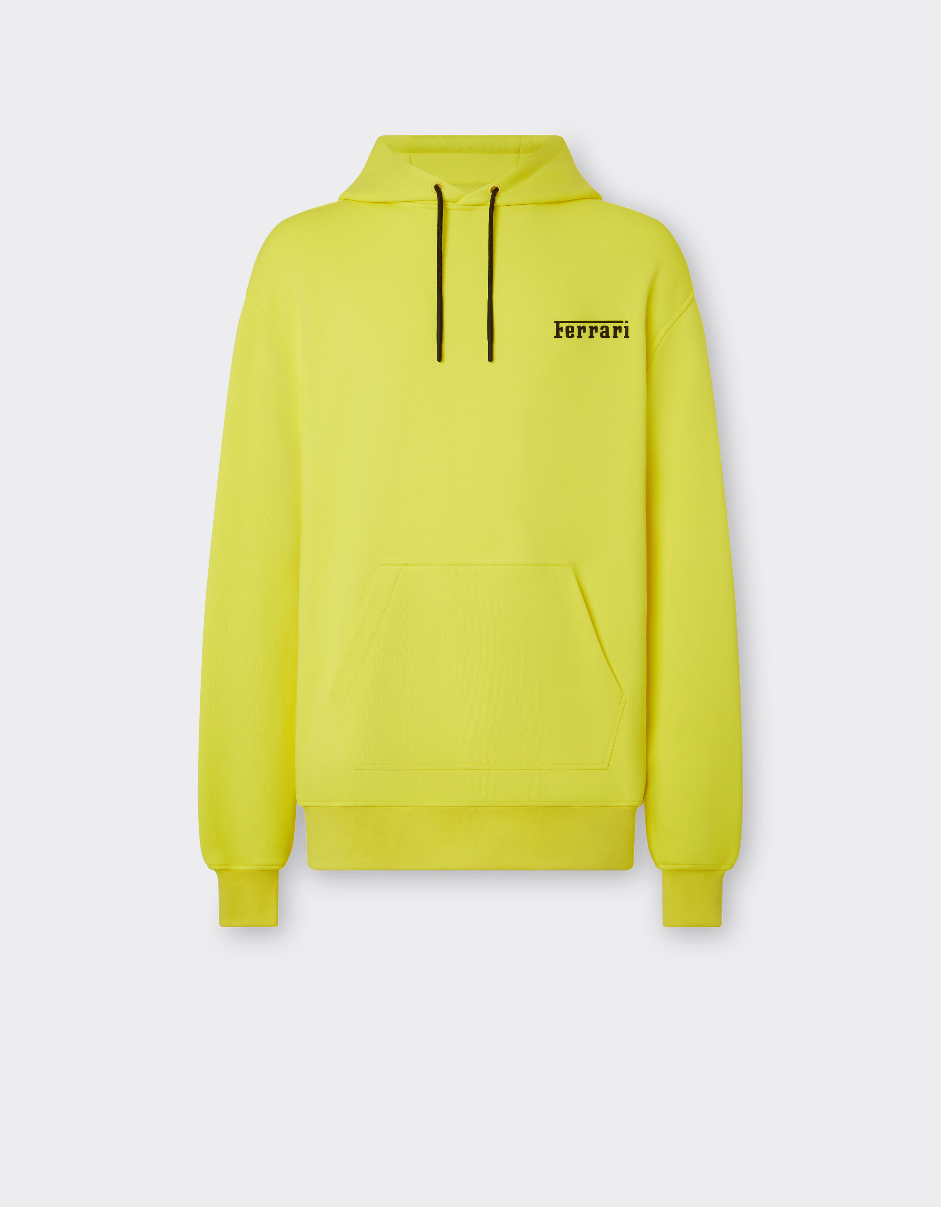 ${brand} Hooded sweatshirt with Ferrari silicone logo ${colorDescription} ${masterID}