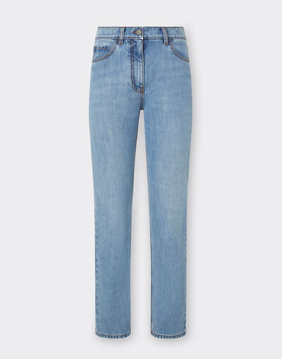 Ferrari Five-pocket denim trousers Light Denim 22230f