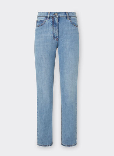 Ferrari Five-pocket denim trousers Light Denim 22230f
