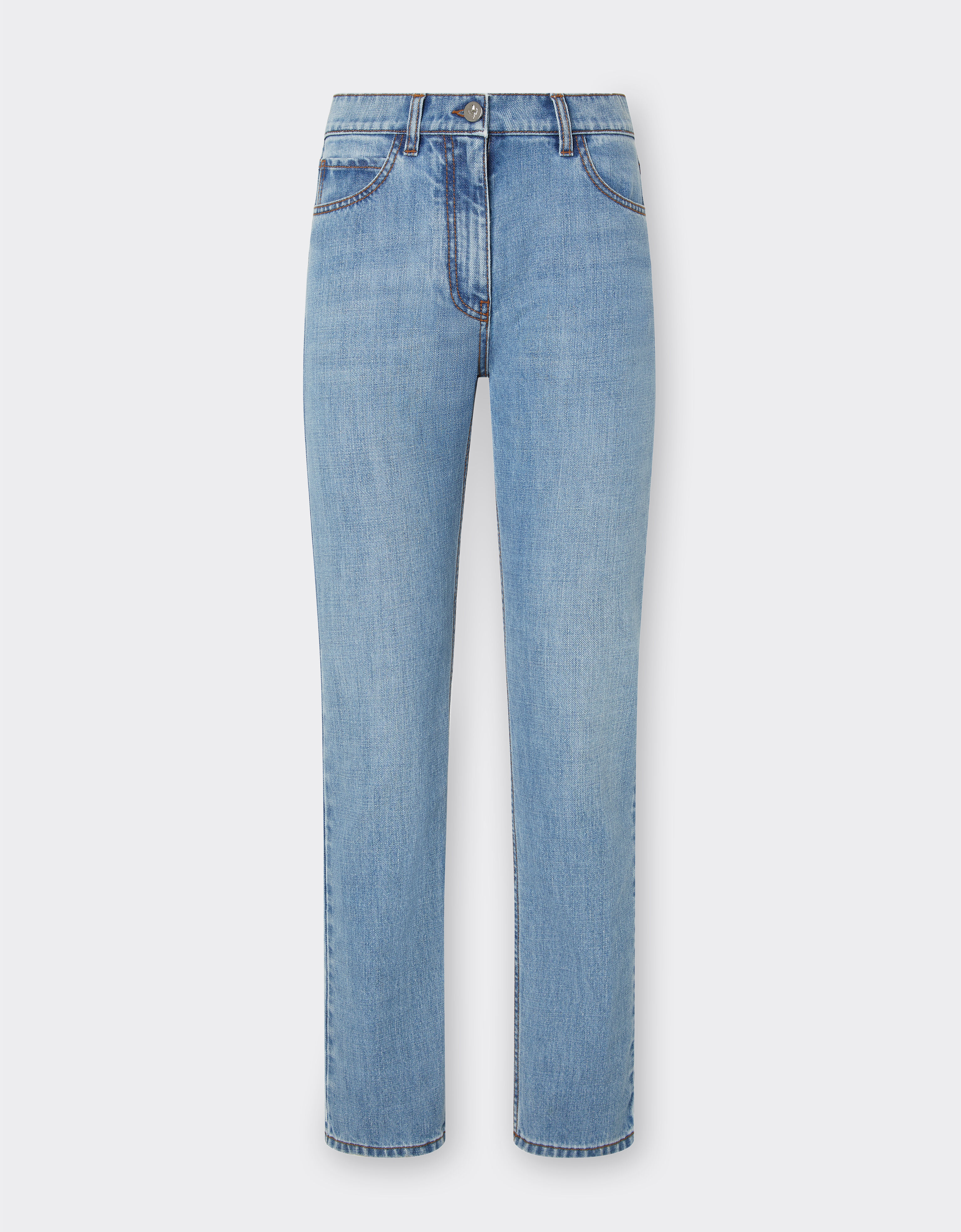Ferrari Five-pocket denim trousers Light Denim 22230f