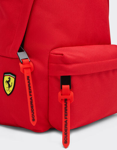 Ferrari Mini technical fabric backpack with Ferrari Scudetto kids Rosso SBNBP0003HMM0017f