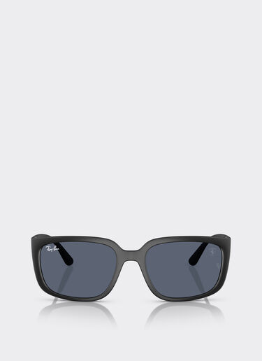 Ferrari Ray-Ban für Scuderia Ferrari RB4443M in schwarzem PEEK mit dunkelgrauen Gläsern Mattschwarz F1519f