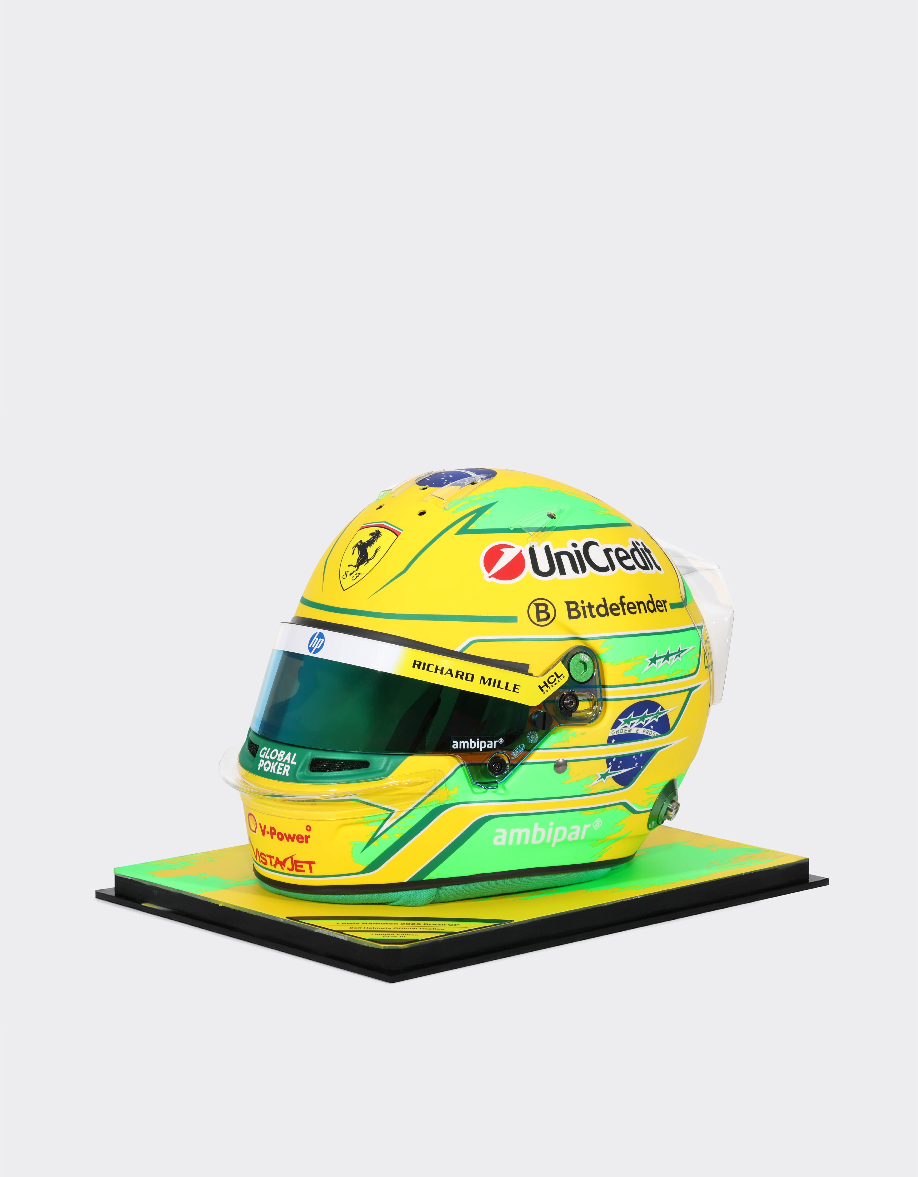 Ferrari Hamilton Brazil helmet in 1:1 scale - 2025 Special Edition MULTICOLORE LA07Gf