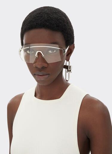 Ferrari sunglasses in silver-coloredmetal with transparent mask Ferrari Ferrari sunglasses in silver-coloredmetal with transparent mask Silver LA0LJf