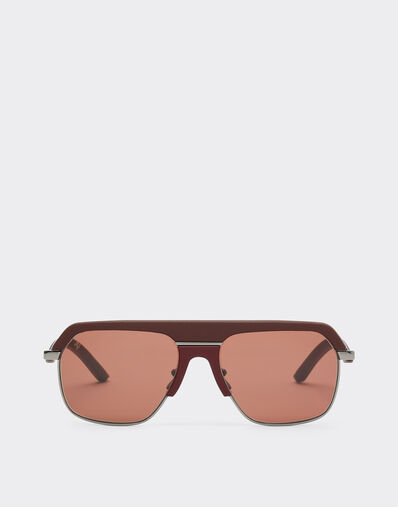 Ferrari Ferrari sunglasses in shiny gunmetalmetal with brown lenses Brown LA0ESf