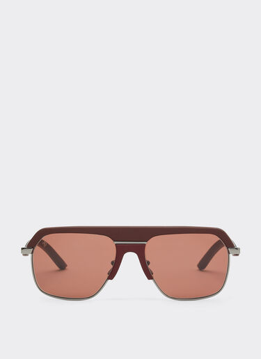 Ferrari Ferrari sunglasses in shiny gunmetalmetal with brown lenses Brown LA0ESf