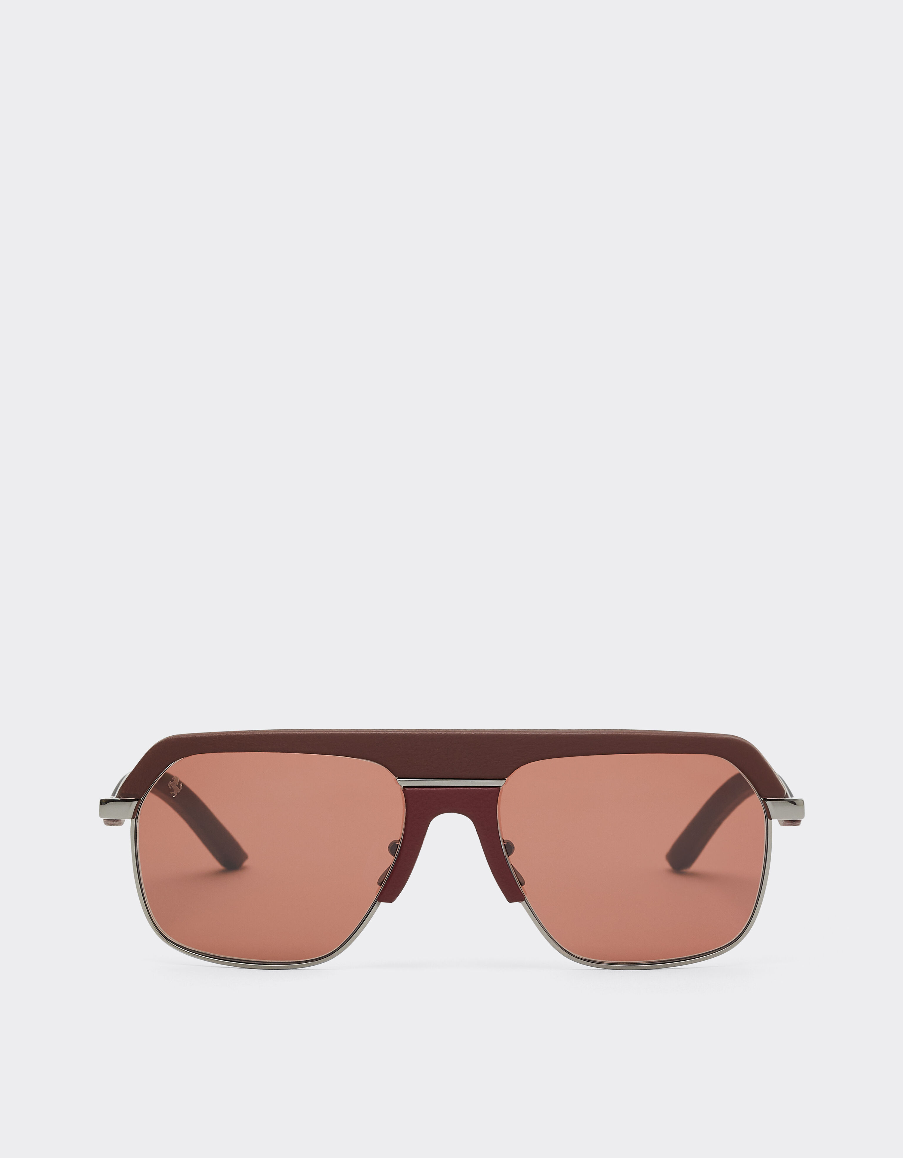 Ferrari Ferrari sunglasses in shiny gunmetalmetal with brown lenses Brown LA0ESf