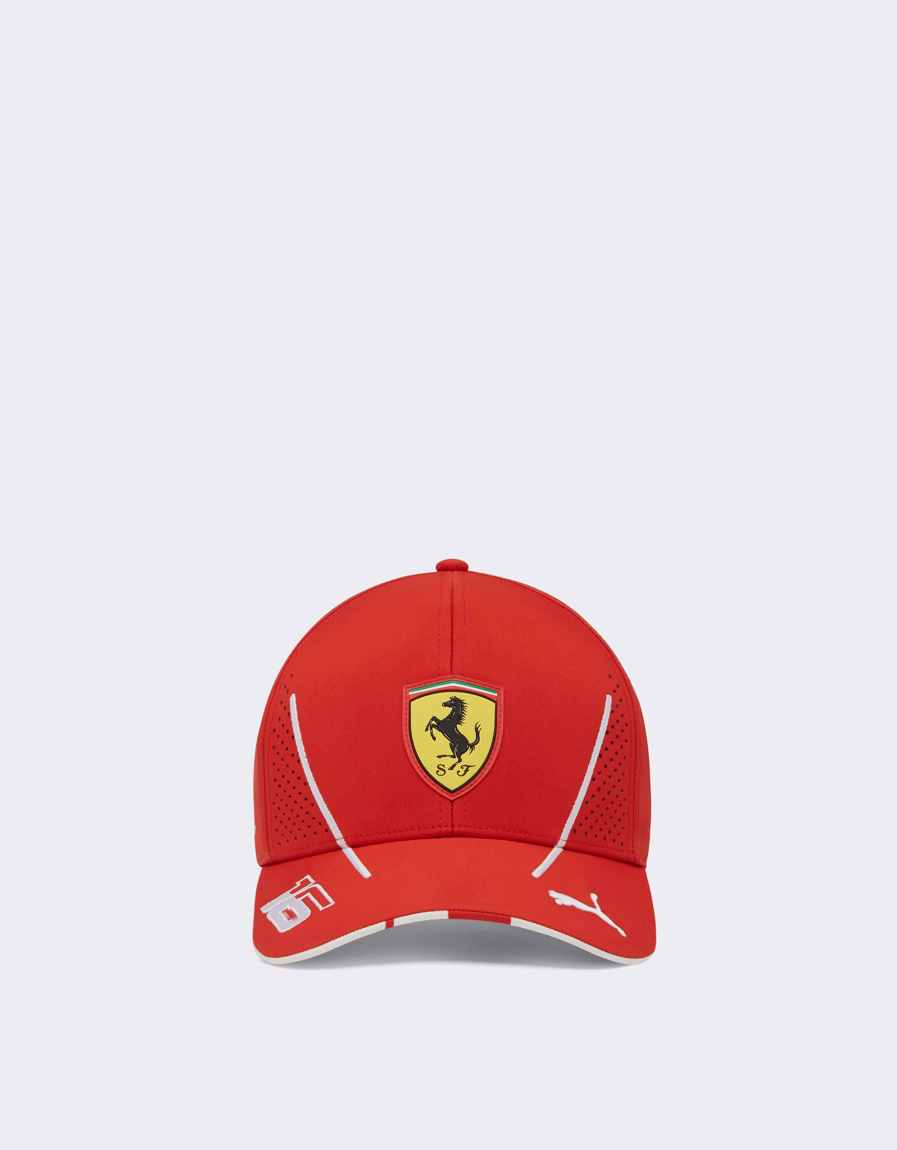 Ferrari 2024 Junior Scuderia Ferrari Team Replica Leclerc hat Rosso Corsa F1151fK