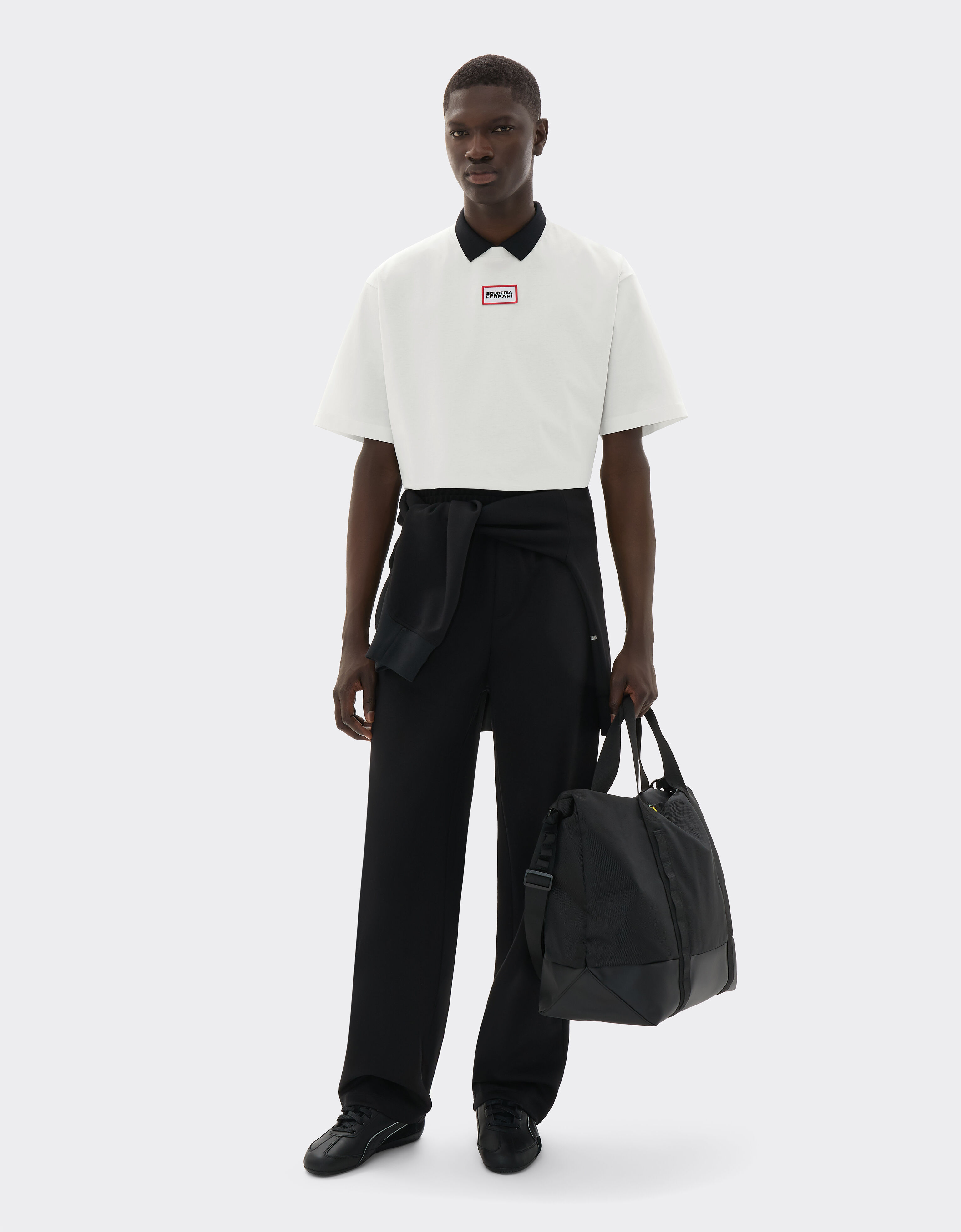  T-Shirt mit Scuderia-Ferrari-Grafik Avorio SJMTH0003JCO0016f