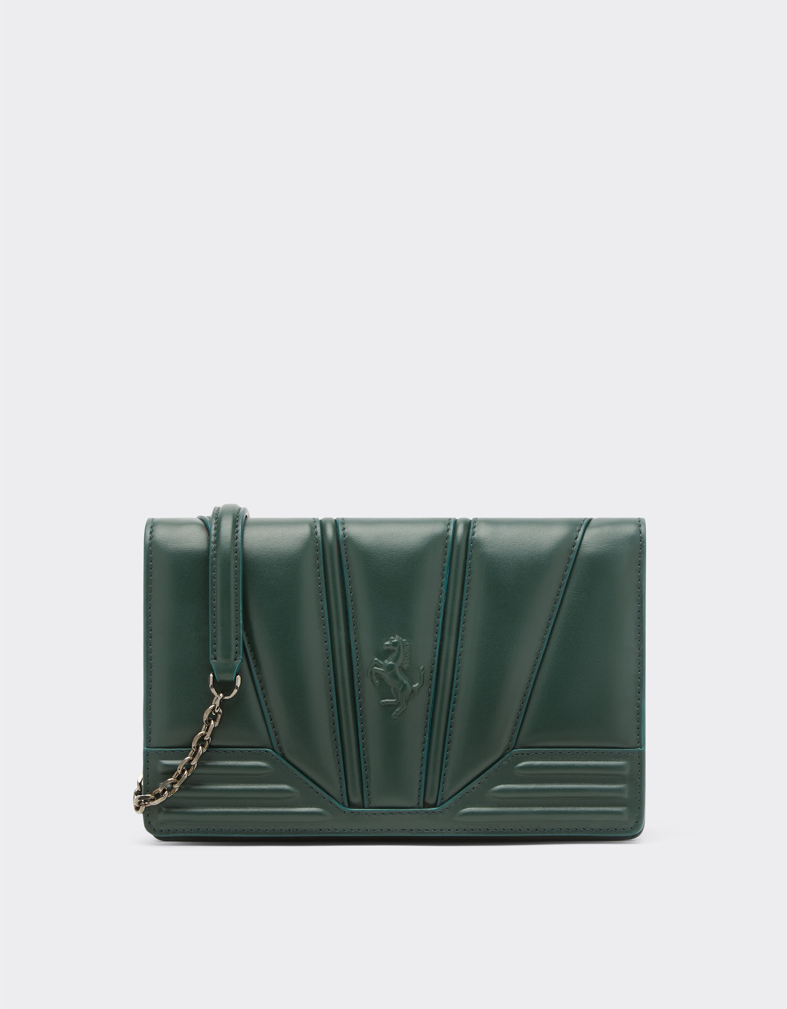 ${brand} Leather clutch wallet with chain ${colorDescription} ${masterID}
