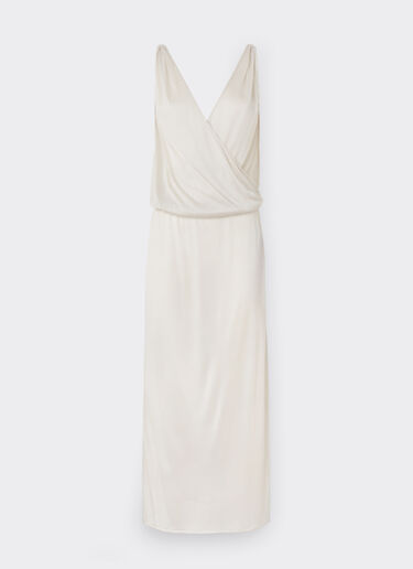 Sleeveless dress in silk jersey Ferrari Sleeveless dress in silk jersey Ecru 22174f