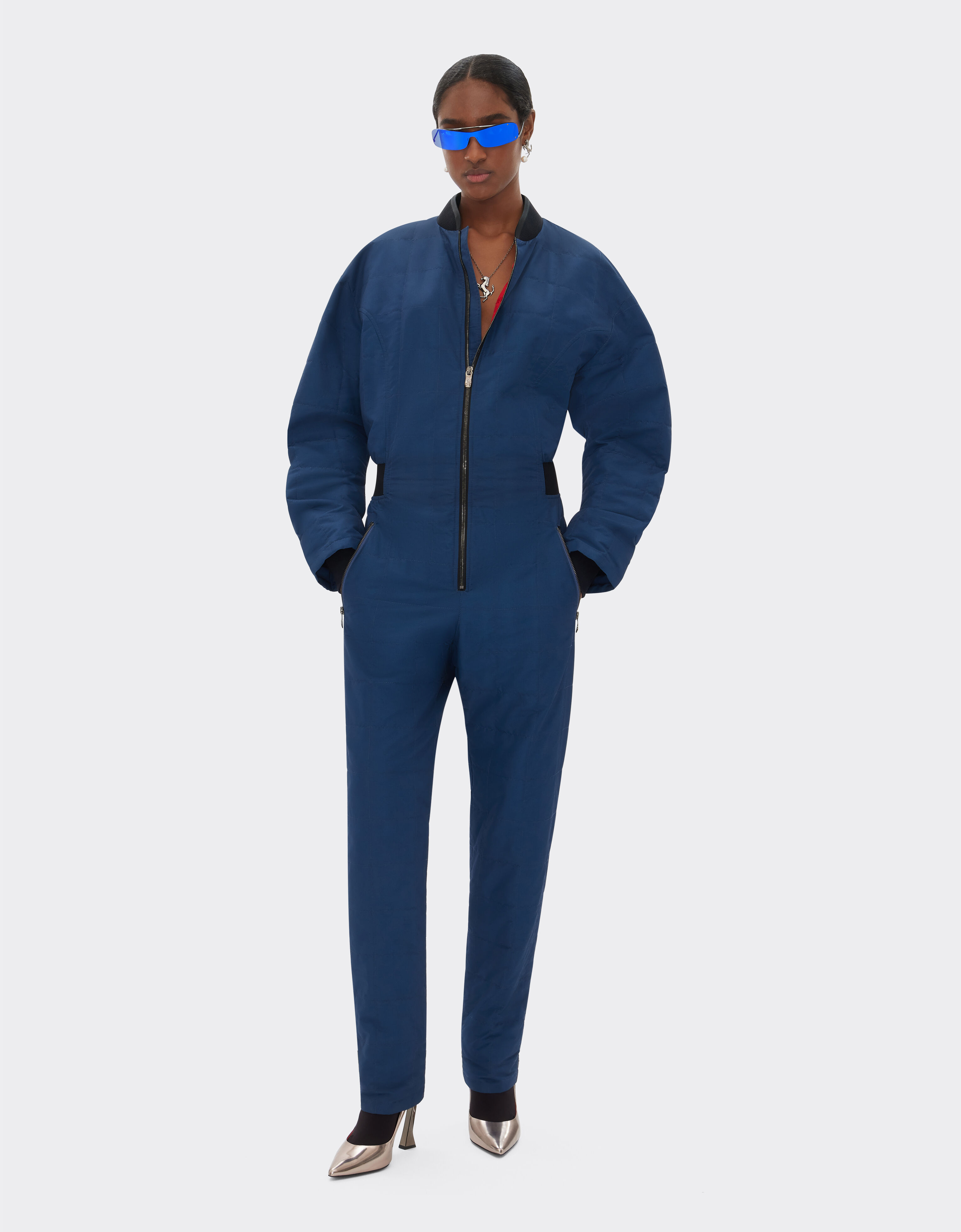 Ferrari Jumpsuit in Q-CYCLE® quilted fabric Navy 48087f