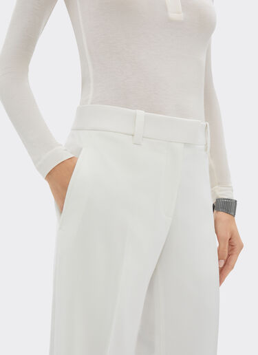 Ferrari Wool foulé trousers Ivory 20991f