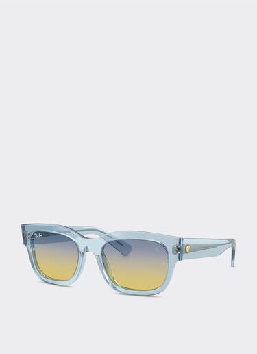 Ferrari Ray-Ban pour Scuderia Ferrari RB2228M en acétate bleu clair transparent avec verres dégradés jaune/bleu clair Azzurro LA0JHf